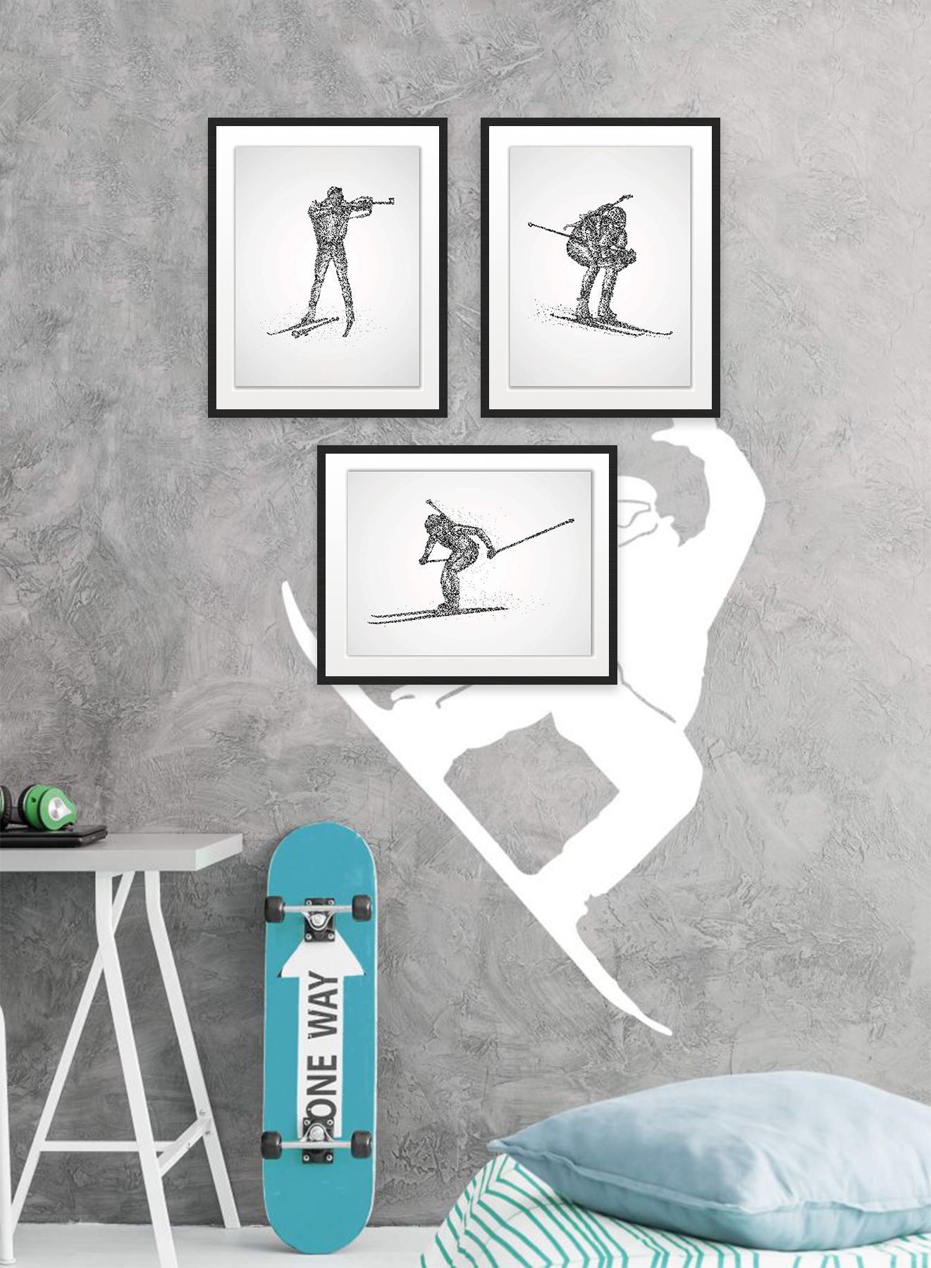 2--Cross-Country-Skiing-Wall-Art-Decor-Prints