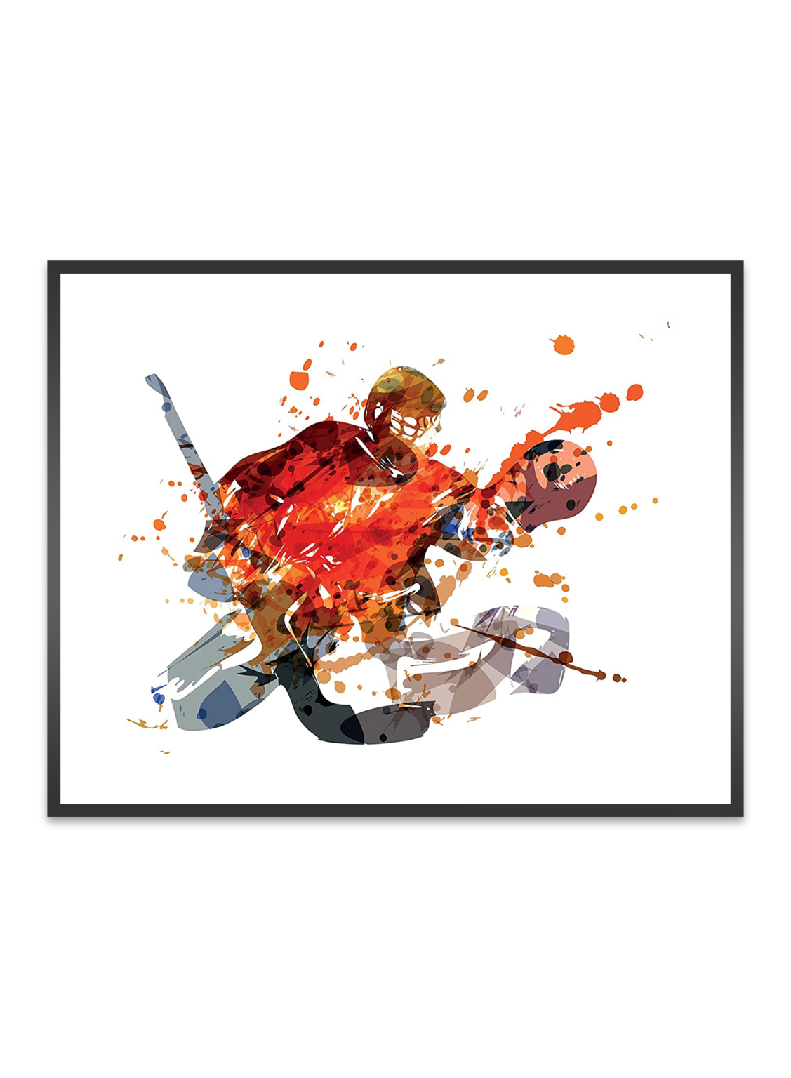 Hockey Watercolor Prints Summit Designs
