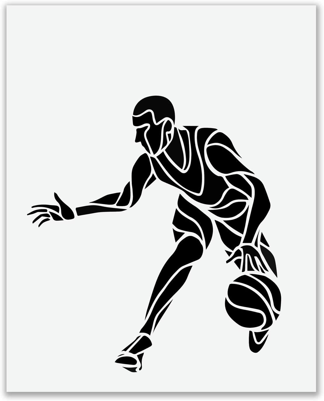 Minimalist Black Basketball Wall Art Decor (1)