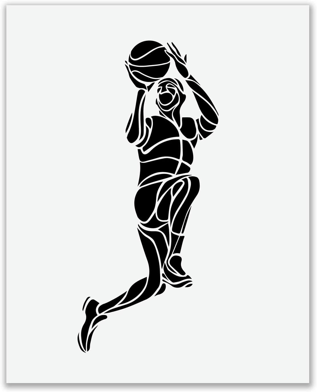 Minimalist Black Basketball Wall Art Decor (2)