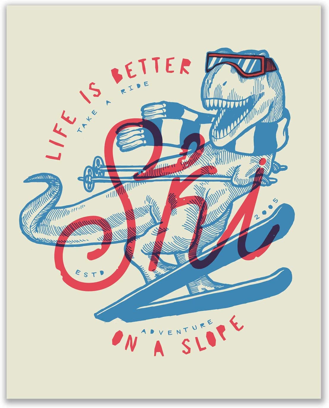 Skiing Wall Art Decor Prints (3)