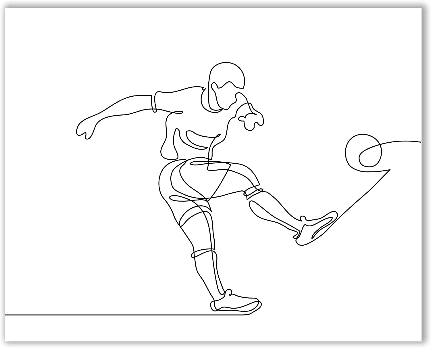 Soccer Minimalist Wall Art Decor Prints (2)